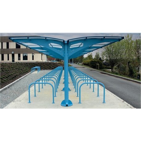 Dvipusė dviračių saugojimo stoginė 'L bike'