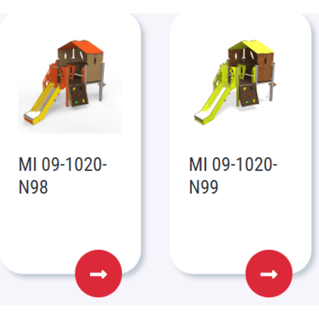 Žaidimų aikštelių kompleksas vaikams nuo 2 metų amžiaus – kolekcija 'MINI / MBG-2177_MI 09-1020-N22'