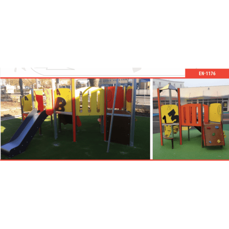 Žaidimų aikštelių kompleksas vaikams nuo 2 metų amžiaus – kolekcija 'MINI / 'MBG-2265_MI 09-2065-N22'