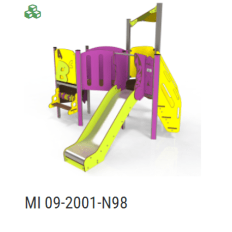 Žaidimų aikštelių kompleksas vaikams nuo 2 metų amžiaus – kolekcija 'MINI / MBG-2204_MI 09-2001-N99'