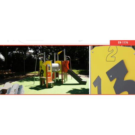 Žaidimų aikštelių kompleksas vaikams nuo 2 metų amžiaus – kolekcija 'MINI / MBG-2216_MI 09-2006-O18'