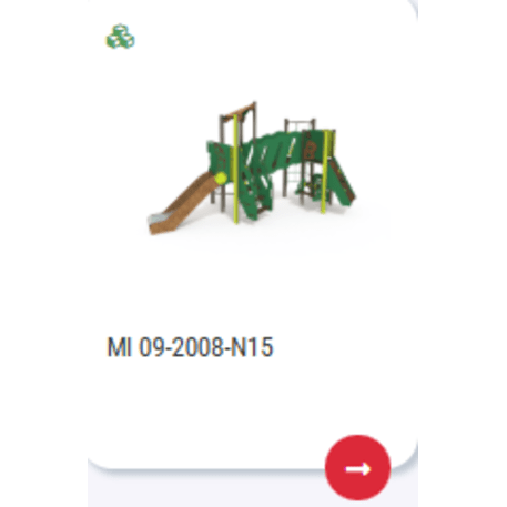 Žaidimų aikštelių kompleksas vaikams nuo 2 metų amžiaus – kolekcija 'MINI / MBG-2221_MI 09-2008-N22'