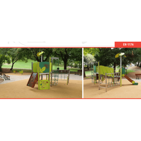 Žaidimų aikštelių kompleksas vaikams nuo 2 metų amžiaus – kolekcija 'MINI / MBG-2221_MI 09-2008-N22'