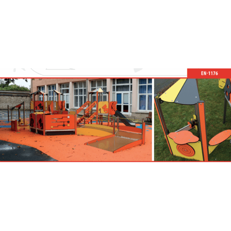 Žaidimų aikštelių kompleksas vaikams nuo 2 metų amžiaus – kolekcija 'MINI / MBG-2229-MI 09-2019-T01'