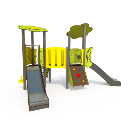 Žaidimų aikštelių kompleksas vaikams nuo 2 metų amžiaus – kolekcija 'MINI / MBG-2240_MI 09-2032-T01'