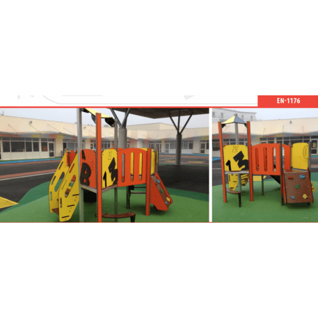 Žaidimų aikštelių kompleksas vaikams nuo 2 metų amžiaus – kolekcija 'MINI / MBG-2240_MI 09-2032-T01'