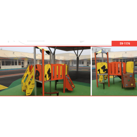 Žaidimų aikštelių kompleksas vaikams nuo 2 metų amžiaus – kolekcija 'MINI / MBG-2303_MI 09-2091-P15'