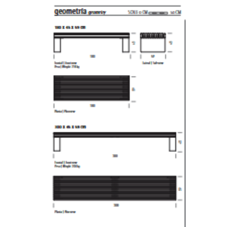 Betoninis suolas be atlošo su medine sėdima dalimi 'Premium / Pause Wood 180cm / 300cm'