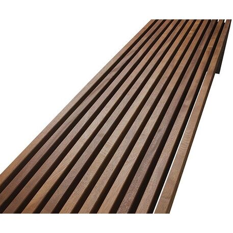 Betoninis suolas be atlošo su medine sėdima dalimi 'Premium / Pause Wood 180cm / 300cm'