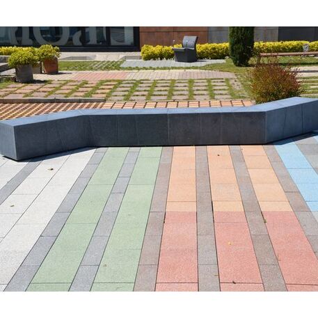 Betoninis modulinis suolas be atlošo 'Premium / Origame 222cm'