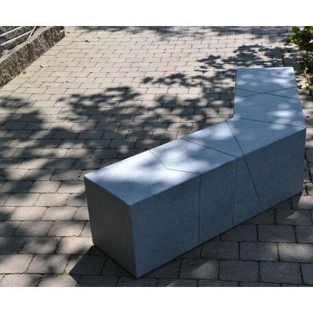 Betoninis modulinis suolas be atlošo 'Premium / Origame 222cm'