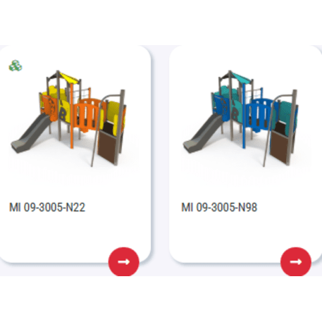 Žaidimų aikštelių kompleksas vaikams nuo 2 metų amžiaus – kolekcija 'MINI / MBG-2315_MI 09-3005-N99'