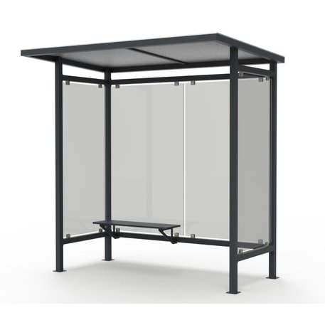Autobusų stotelės stoginė, paviljonas 'MBG_5001 / Slim'