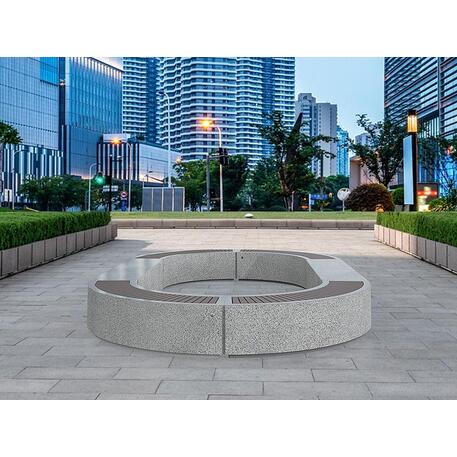 Moduliniai betoniniai suolai su natūralaus marmuro ir granito skalda (terrazzo) 'Premium / BS-268/14'