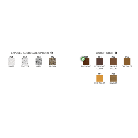 Moduliniai betoniniai suolai su natūralaus marmuro ir granito skalda (terrazzo) 'Premium / BS-268/14'