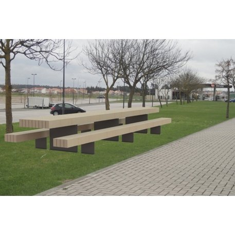 Metalinis pikniko stalas su suolais 'Exclusive / STF/MEGA_16/MDL'