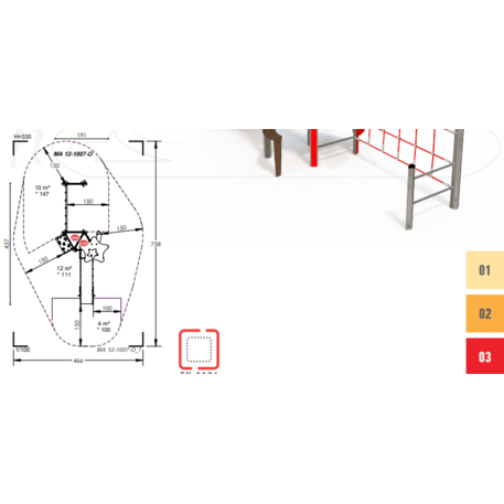 Žaidimų aikštelių kompleksas vaikams nuo 2 iki 10 metų amžiaus – kolekcija 'MAXI / MBG-2352_MA 12-1007-O03'
