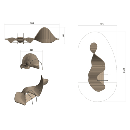 Vaikų žaidimų aikštelių įranga „Climbslide 7.9“, kolekcija Playsculptures®