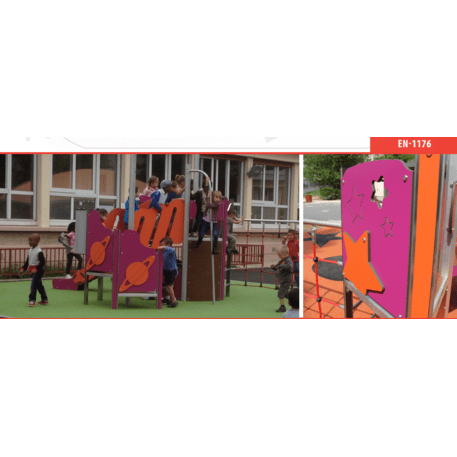 Žaidimų aikštelių kompleksas vaikams nuo 2 iki 10 metų amžiaus – kolekcija 'MAXI / MBG-2402_MA 12-2011-O18'