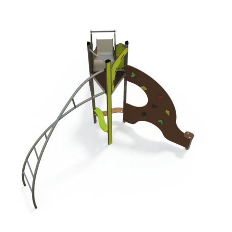 Spielplatzkomplex für Kinder von 2 bis 12 Jahren – Kollektion 'MEGA / MBG-2528_ME 18-1019-P15'