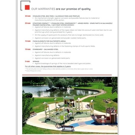 Complesso per parco giochi per bambini dai 2 anni – collezione 'MAXI / MBG-2417_MA 12-2063-P15'