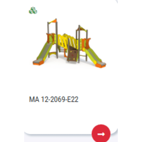 Complesso per parco giochi per bambini dai 2 anni – collezione 'MAXI / MBG-2422_MA 12-2069-E99'