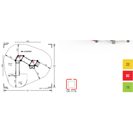 Игровой комплекс для детей от 2 лет – коллекция 'MAXI / MBG-2432_MA 12-2078-E99'