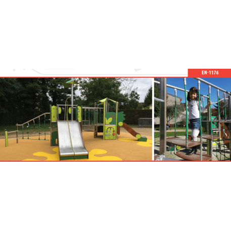 Žaidimų aikštelių kompleksas vaikams nuo 2 iki 10 metų amžiaus – kolekcija 'MAXI / MBG-2483_MA 12-3049-T01'