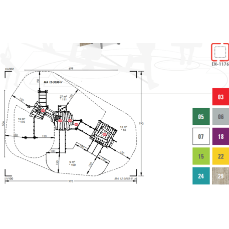 Игровой комплекс для детей от 2 лет – коллекция 'MAXI / MBG-2492_MA 12-3058-V29'