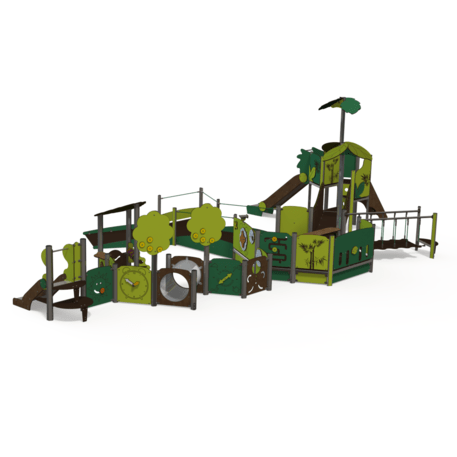 Kompleks placu zabaw dla dzieci od 2. roku życia – kolekcja 'MAXI / MBG-2499_MA 12-4012-P99'