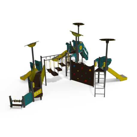 Kompleks placu zabaw dla dzieci od 2. roku życia – kolekcja 'MAXI / MBG-2509_MA 12-5005-T02'