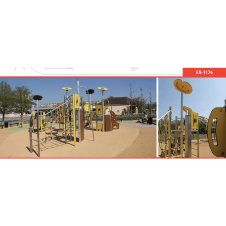 Žaidimų aikštelių kompleksas vaikams nuo 2 iki 12 metų amžiaus – kolekcija 'MEGA / MBG-2552_ME 18-2030-I99'