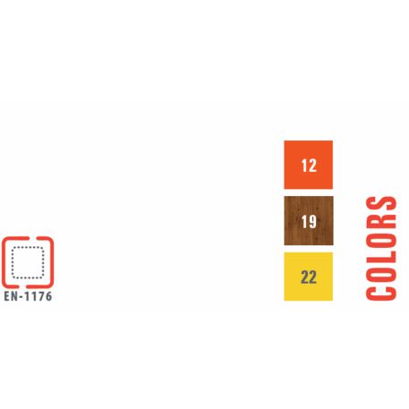 Žaidimų aikštelių kompleksas vaikams nuo 2 iki 12 metų amžiaus – kolekcija 'MEGA / MBG-2552_ME 18-2030-I99'