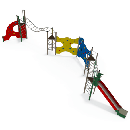 Žaidimų aikštelių kompleksas vaikams nuo 2 iki 12 metų amžiaus – kolekcija 'MEGA / MBG-2622_ME 18-4029-I99'