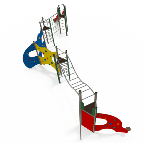 Žaidimų aikštelių kompleksas vaikams nuo 2 iki 12 metų amžiaus – kolekcija 'MEGA / MBG-2622_ME 18-4029-I99'