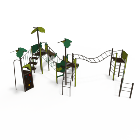 Žaidimų aikštelių kompleksas vaikams nuo 2 iki 12 metų amžiaus – kolekcija 'MEGA / MBG-2612_ME 18-4021-P15'
