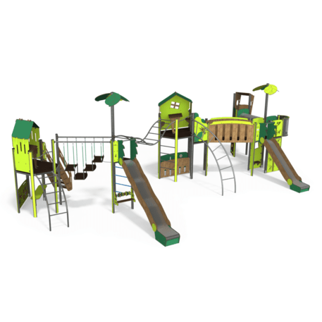 Žaidimų aikštelių kompleksas vaikams nuo 2 iki 12 metų amžiaus – kolekcija 'MEGA / MBG-2628_ME 18-5013-P15'