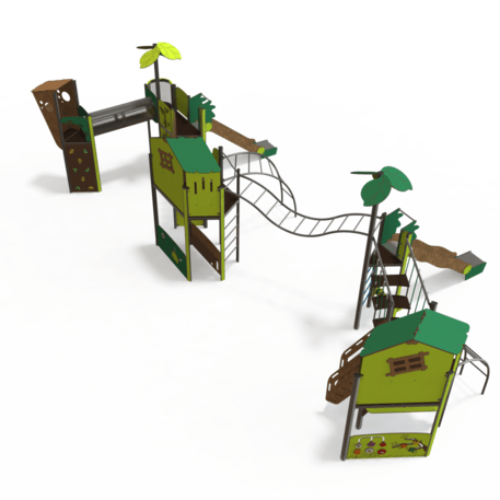 Žaidimų aikštelių kompleksas vaikams nuo 2 iki 12 metų amžiaus – kolekcija 'MEGA / MBG-2628_ME 18-5013-P15'