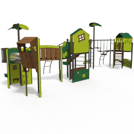 Žaidimų aikštelių kompleksas vaikams nuo 2 iki 12 metų amžiaus – kolekcija 'MEGA / MBG-2628_ME 18-5013-P15'