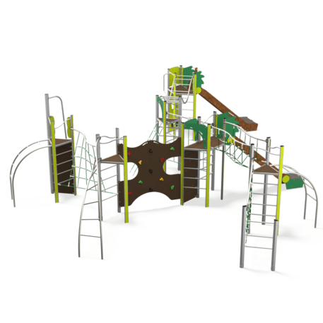 Žaidimų aikštelių kompleksas vaikams nuo 2 iki 12 metų amžiaus – kolekcija 'MEGA / MBG-2634_ME 18-6002-T01'