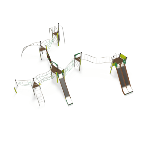 Žaidimų aikštelių kompleksas vaikams nuo 2 iki 12 metų amžiaus – kolekcija 'MEGA / MBG-2634_ME 18-6002-T01'