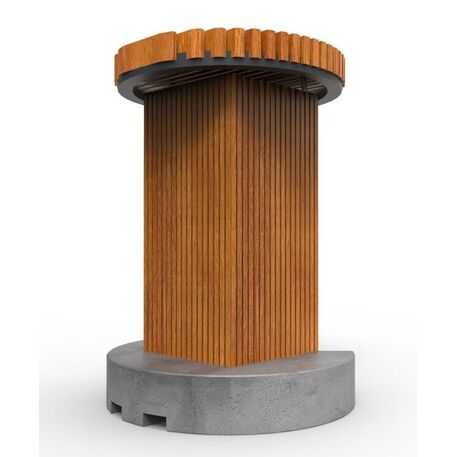 Lauko druskų kambarys – haloterapija su iroko mediena 'Premium Collection / STF/27-41-07_01/MDL'