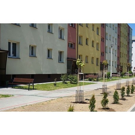 Metalinis suolas su atlošu ir medine sėdimąja dalimi 'MBG/17-Promyk II / 150-180cm'