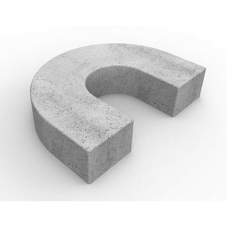 Modulinis suolas iš architektūrinio betono 'Premium Collection / STF/28-02-09/MDL'