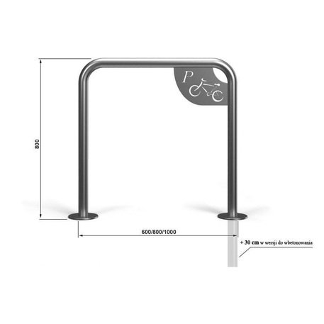 Metall-Fahrradständer 'STF/MBG-U-15R/MDL'