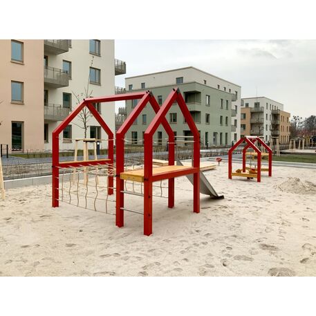Complessi modulari per parchi giochi per bambini dai 3 ai 12 anni – collezione “Frame / Ninja” MBG-Block house 02369