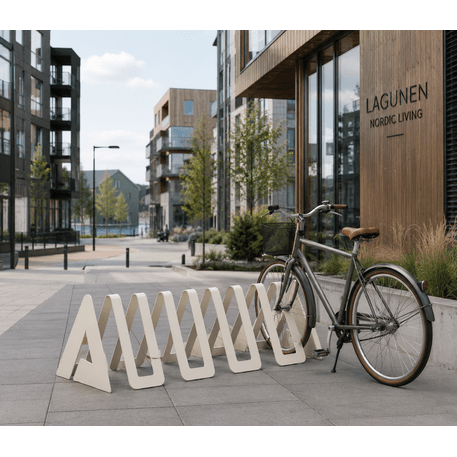 Metal bicycle rack 'Snake'