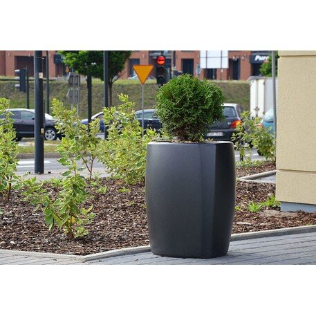 Betoninis miesto vazonas / šiukšliadėžė viešosioms erdvėms 'Tallin / 40L'