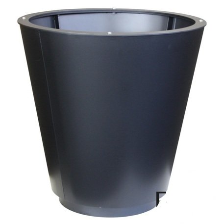 Apvalus metalinis lauko vazonas (gėlinė) 'Piramide TR Ø50/70/80/100xH/50/70/80/100cm'