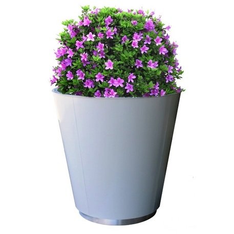 Apvalus metalinis lauko vazonas (gėlinė) 'Piramide TR Ø50/70/80/100xH/50/70/80/100cm'